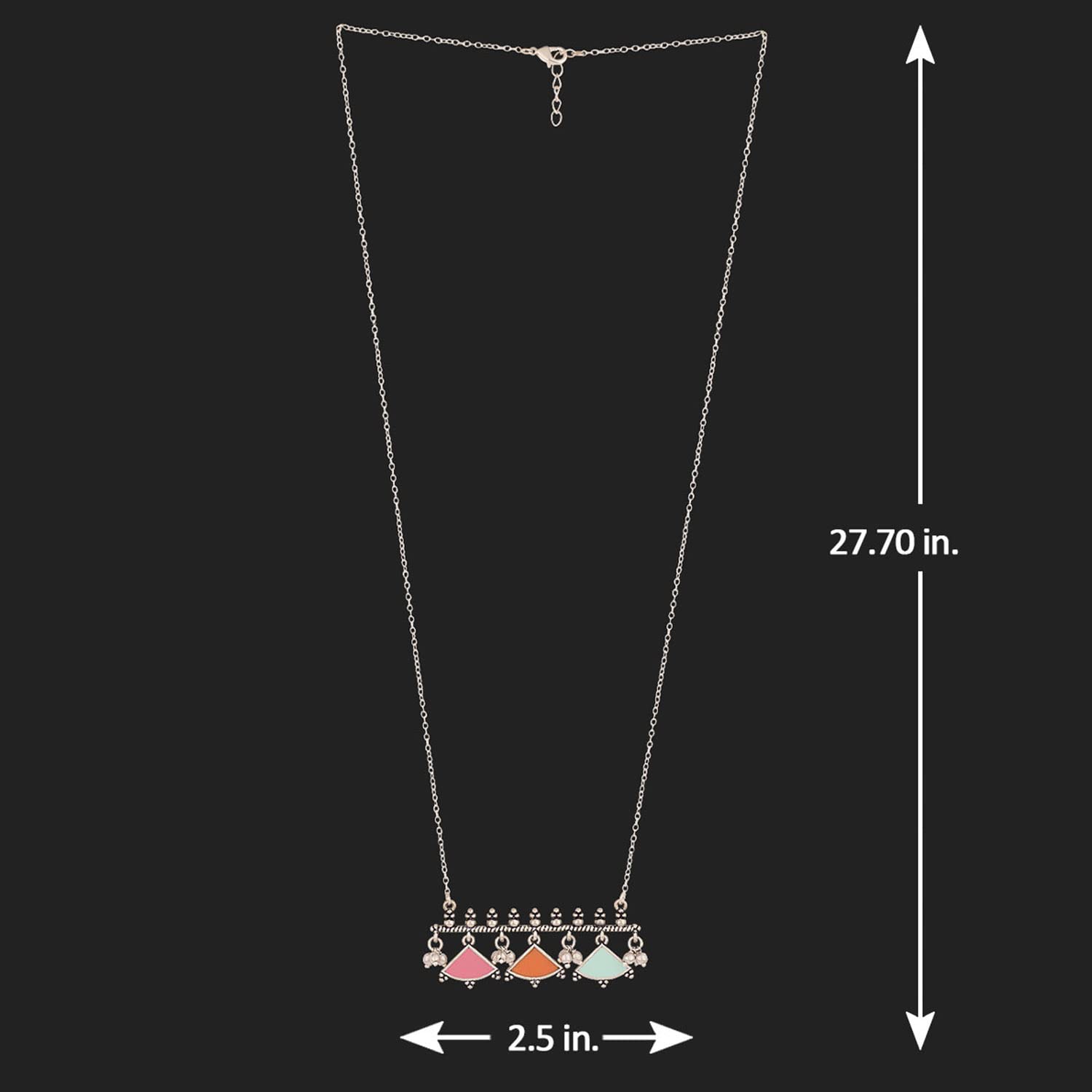 Bagh E Fiza Enamel Brass Pendant
